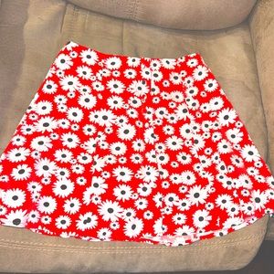 Forever 21 Red floral mini XS
